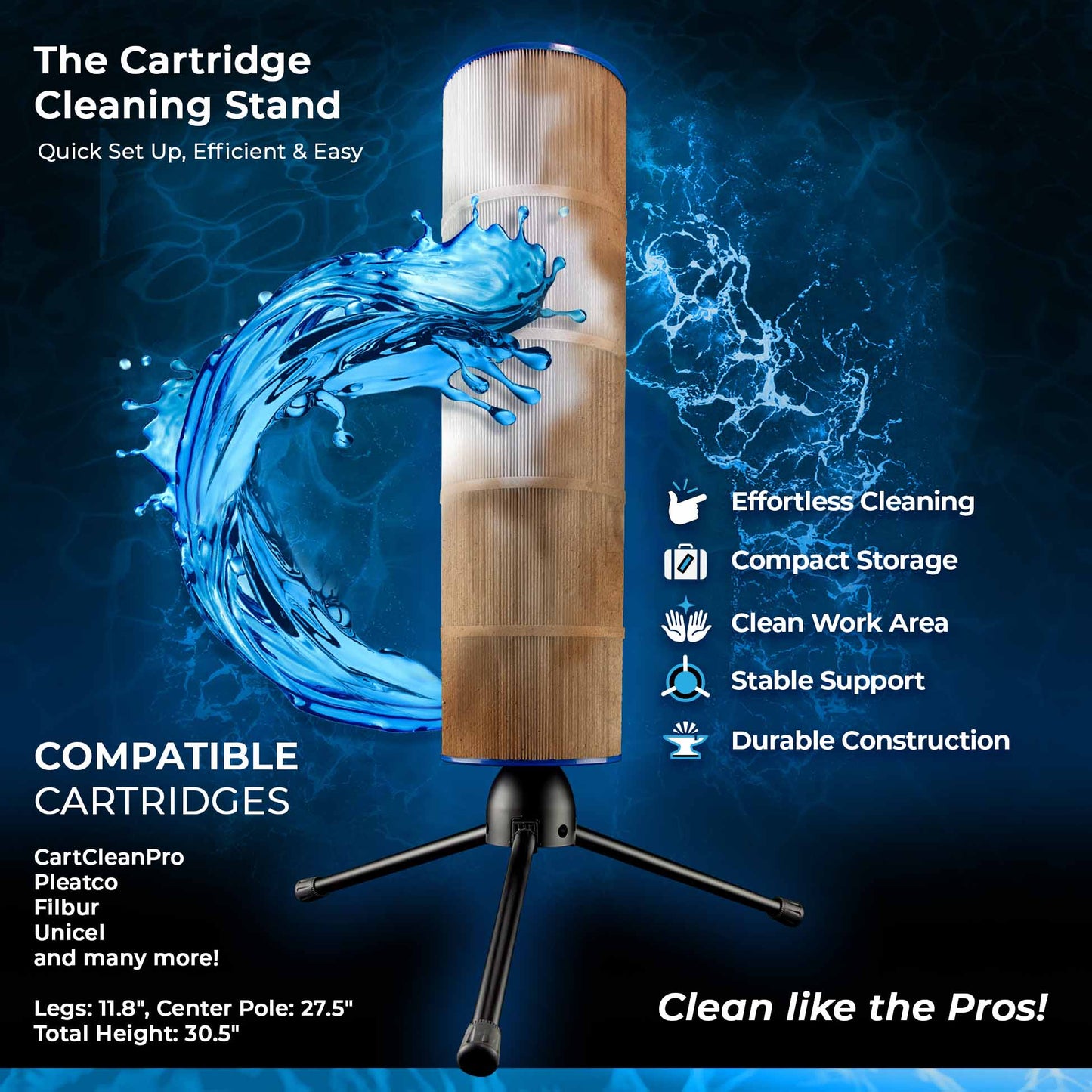 The Cartridge Cleaning Stand & Brass Nozzle with On/Off Valve Set